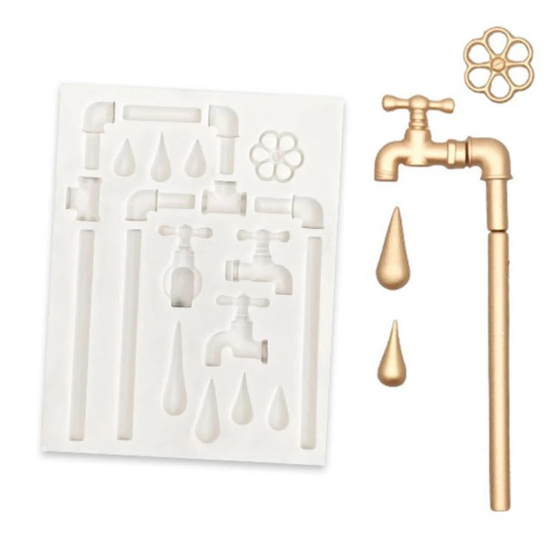 

Водопроводная труба, силиконовые формы для торта, помадка, смола, инструменты для украшения торта, кухонные аксессуары для выпечки M155