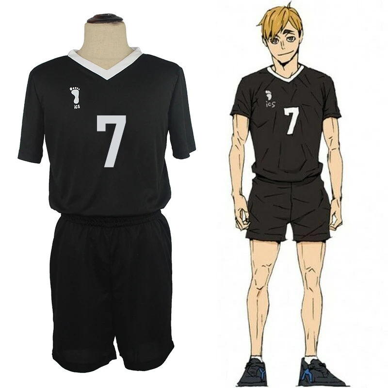 

Аниме Haikyuu! Униформа Осаму Мия атсуму шоол, футболка + шорты, костюм для косплея, футболка Haikiyu для волейбольной команды, спортивная одежда