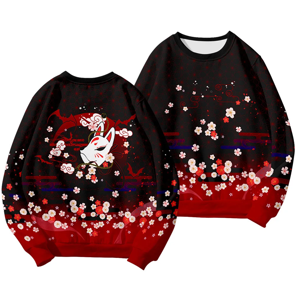 

Толстовка мужская с принтом лисы, уличная одежда, Свободный свитшот в стиле хип-хоп, большие размеры 6XL, весна-осень