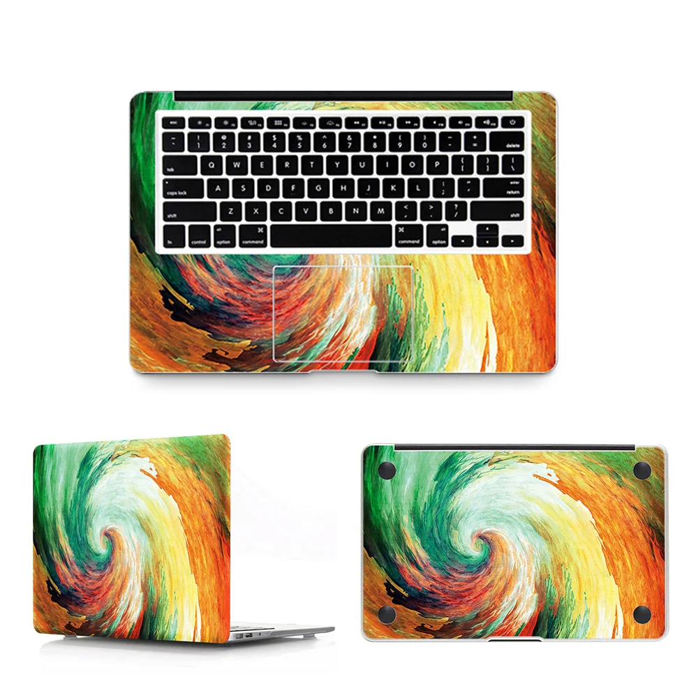 HRH 3 в 1 чехол с наклейкой на ноутбук для Apple Macbook Air Pro 11 12 13 15 дюймов защитный оптовая