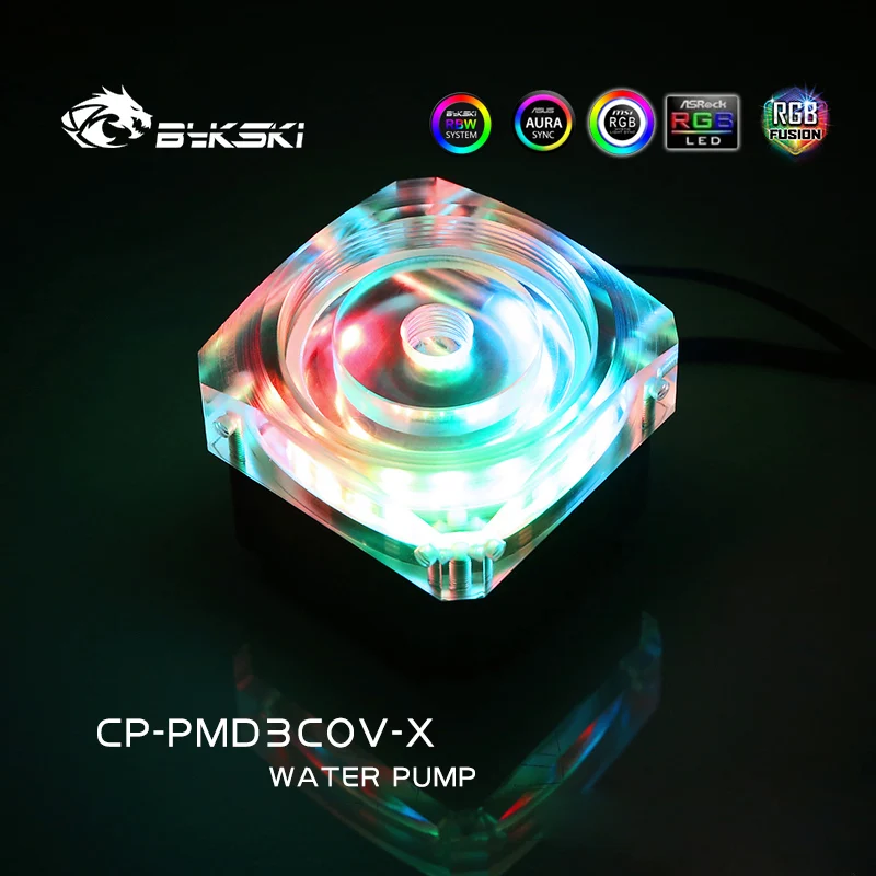 Bykski CP-PMD3COV-X DDC Pump DC12V 15W high-Lift 6 Meters 600L/H Maxmum Speed Max 5000rpm RGB/A-RGB PC water cooling enlarge