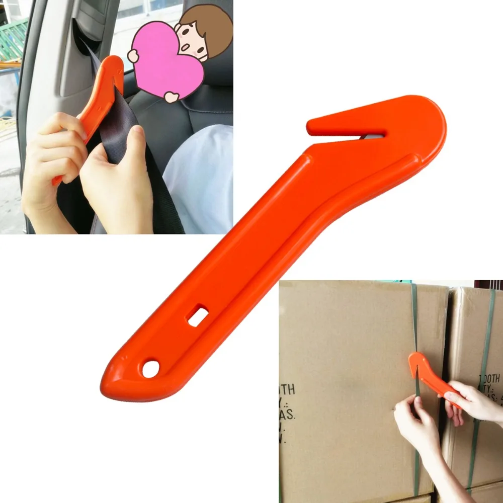 1 шт. безопасный резак аварийный ремень безопасности для транспортного средства защитный нож для первой помощи спасательный наконечник для выживания с длинной пластиковой ручкой