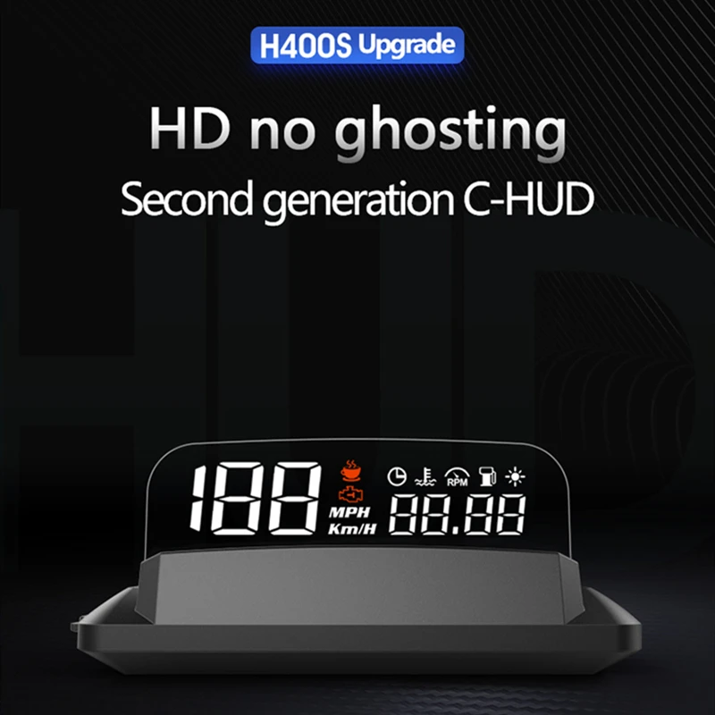 3 7 &quotАвтомобильный HUD OBD Dashboard зеркальный дисплей умный чистый Спидометр время