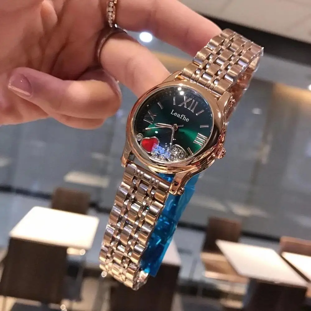 

Часы женские, с двойной застежкой, со стальным ремешком