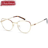 cat eye gold frame prescription eyeglasses spring hinge classic design women graduation lenses ultra light optical spectacle