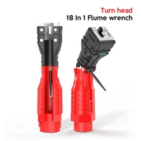 new 18 in 1 flume wrench anti slip kitchen sink repair wrench bathroom faucet assembly plumbing installation wrench
