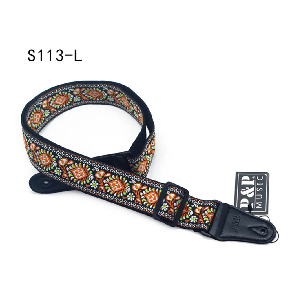 

Embroidered Guitar Strap National Style Shoulder Strap Ribbon Musical Instrument Straps Guitar Straps Instrument Guitars Part