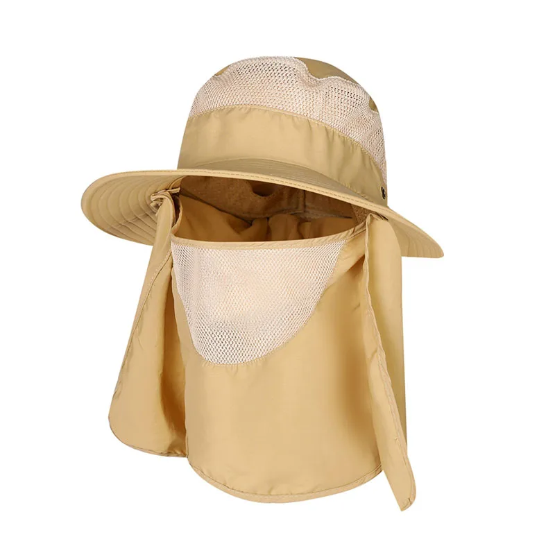 

Fishing Flap Caps Men Women Quick Dry 360 Degree Sunshade UV Protection Removable Face Mask Ear Neck Cover Sportswear
