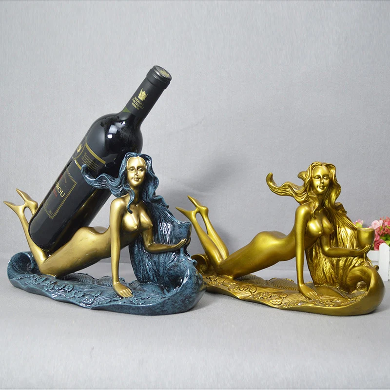 Европейская пикантная Женская Винная стойка винный держатель орнамент