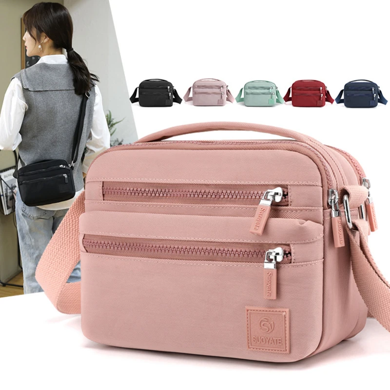 

Fashion Messenger Bag Women's Shoulder Bag Nylon Handbag Casual Travel Small Fashion Crossbody Bag For Girl