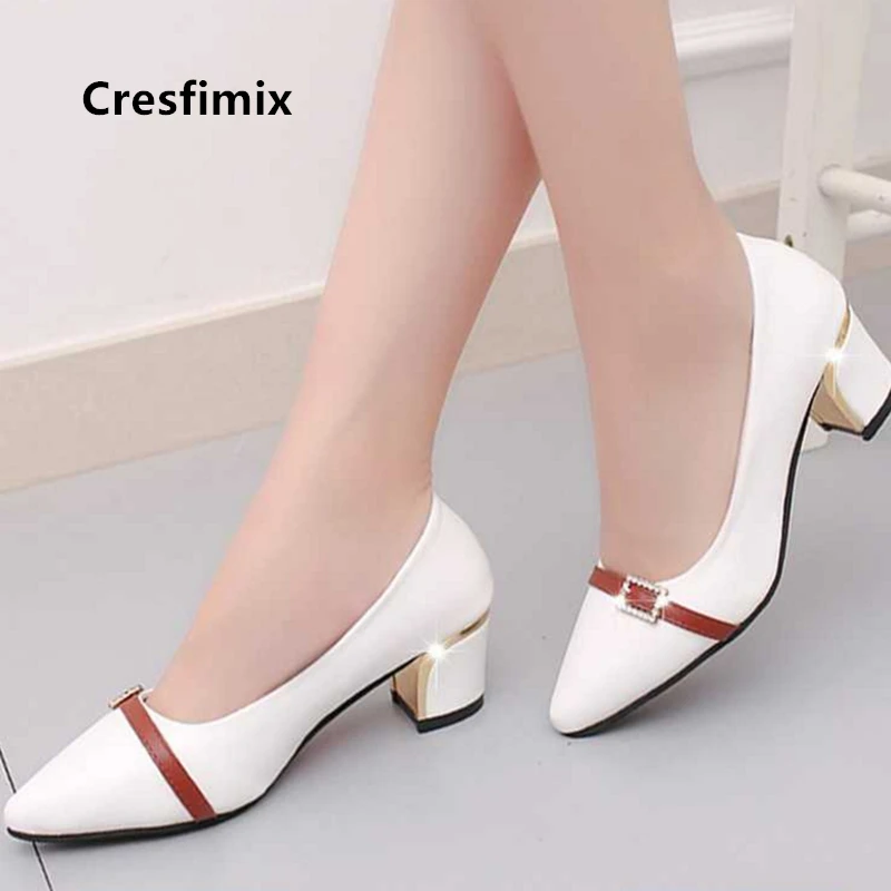 Женские вечерние туфли лодочки Cresfimix tacones altos черные повседневные красные на