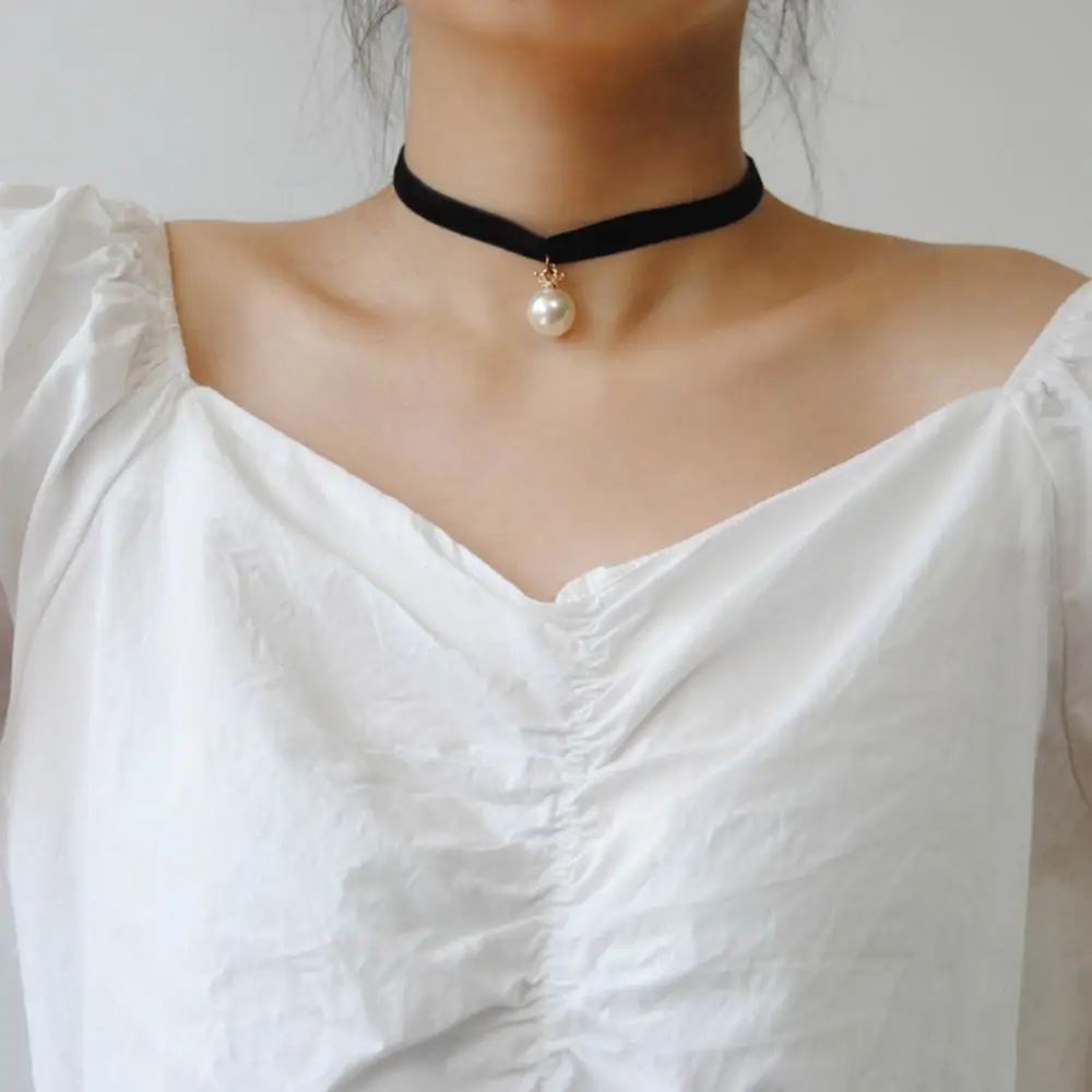 

Choker Necklace Black Lace Velvet strip woman Collar Party Jewelry Neck accessories chokers handcrafted Chain Necklace