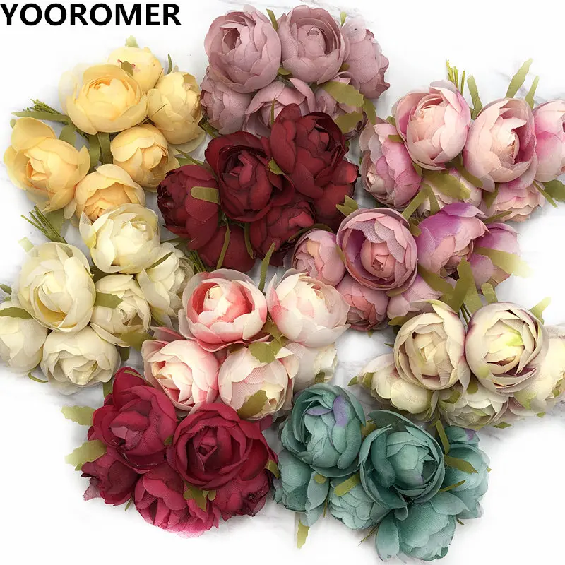 YOOROMER 6 шт. цветочный букет сделай сам гирлянда ручной работы украшение для