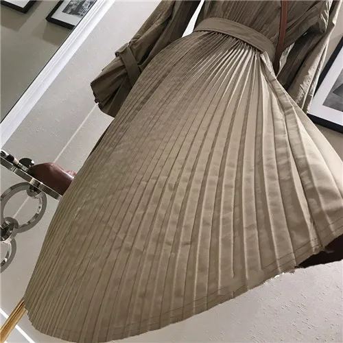19 осенние длинные ветровки свободные женские пальто мода Moda Mujer одежда манто Туника Тренч Подиум Twotwinstyle