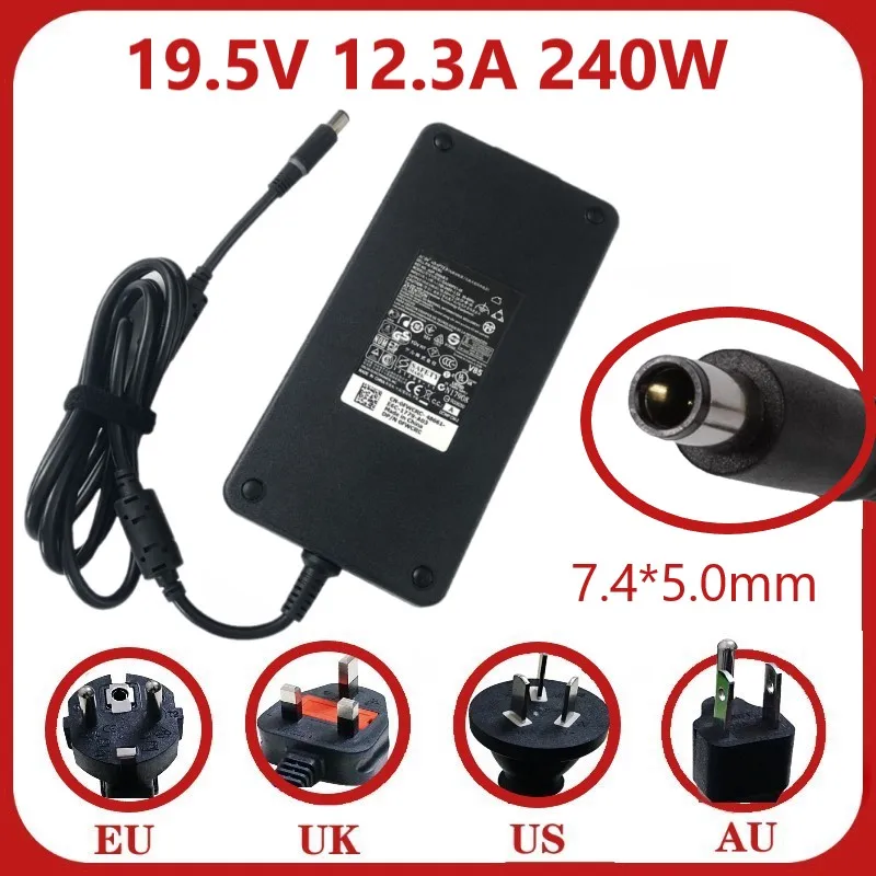 Ultra thin240W 19 5 V 12.3A адаптер переменного тока PA 9E ADP 240A для DELL Alienware M18x M18X R2 X51 точность M4700 M6400 M6600 M6500 M6700|Адаптеры