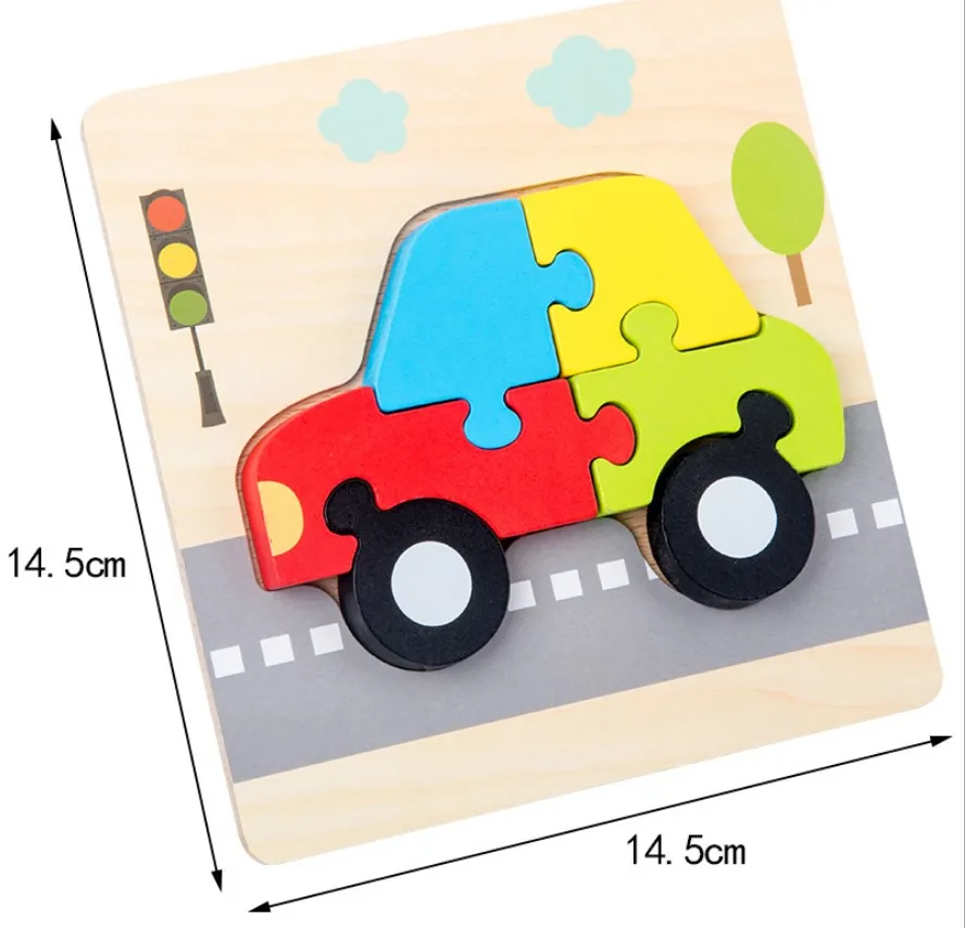 3D алфавиты цифровая головоломка для детей образовательный пазл деревянная