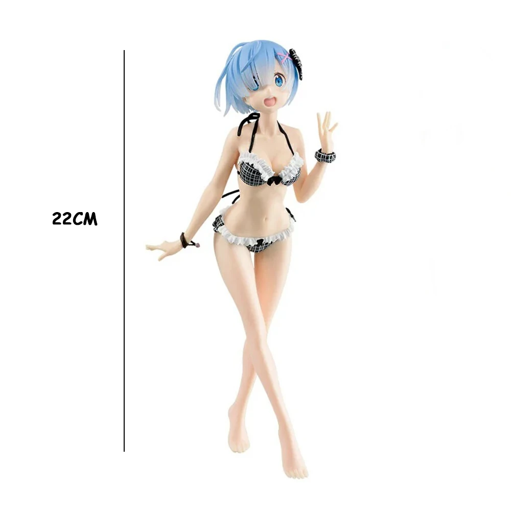 

Anime Re Life in a different world from zero Rem Cosplay Figure Cute Rem Sexy Swiming Suit Action Figure Collection Model