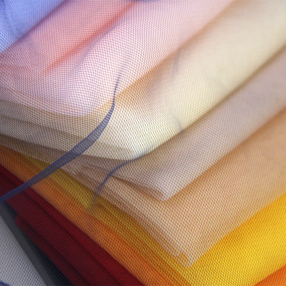 

155 cm Wdith nylon ultra-dense four-corner soft mesh fabric 45a-dense nylon american net Mesh embroidered fabric Daily