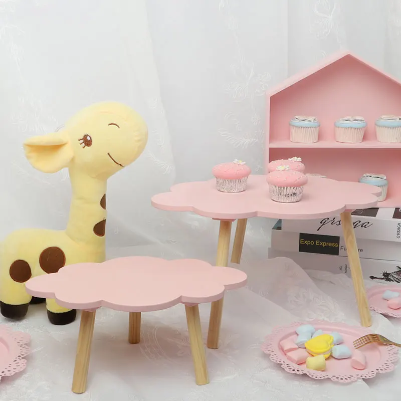 Деревянный домашний орнамент для кексов подставка торта десерта стола газона