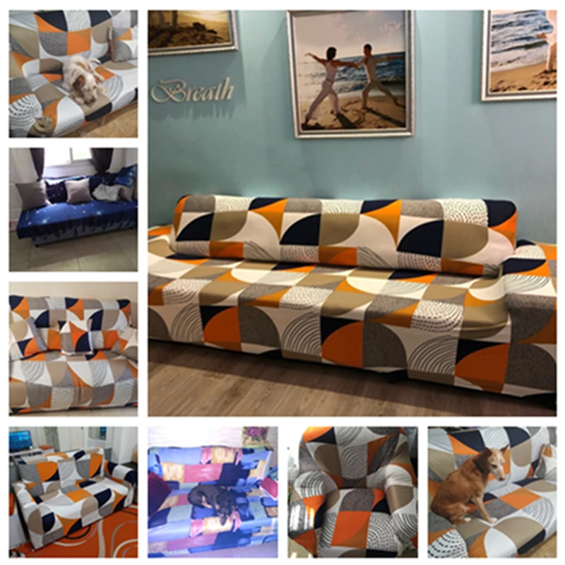 Чехлы для диванов из спандекса эластичные полноразмерные чехлы разных форм и