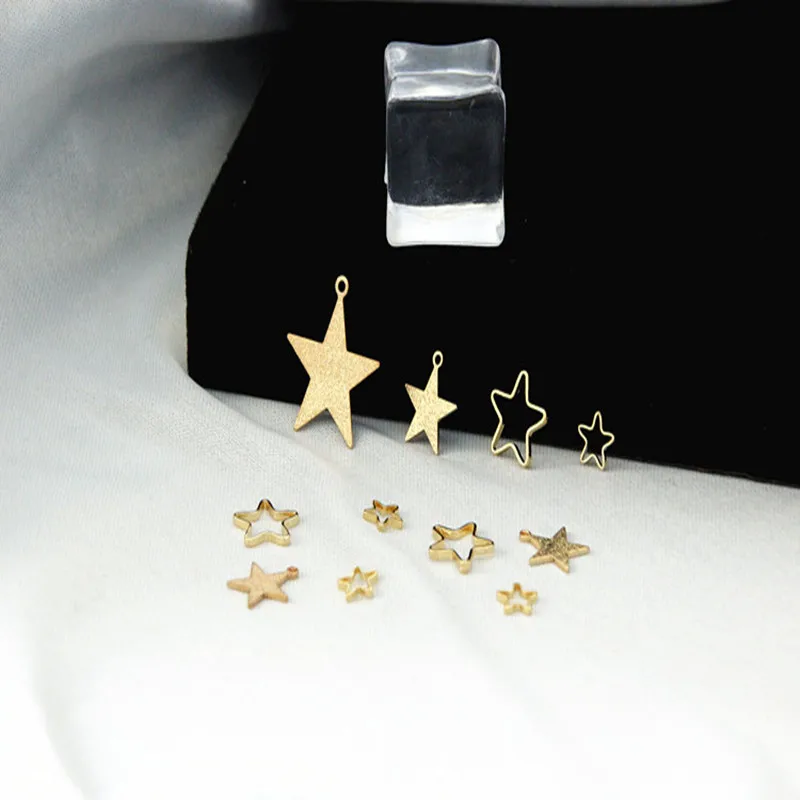 Прекрасный в минималистском стиле 18K настоящая золото дырочку Универсальный