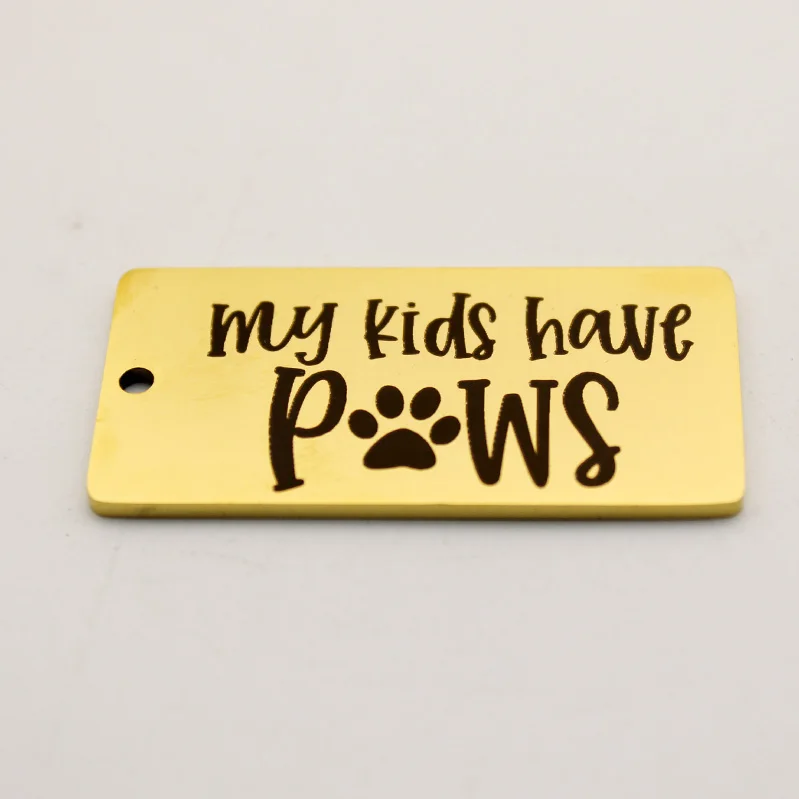 У моих детей лапы Шарм для собак из нержавеющей стали мамы следы лап на