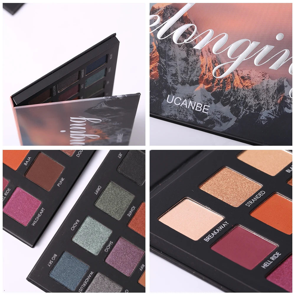 Палитра теней для век UCANBE 21 цвет блестящие матовые тени телесные мерцающие
