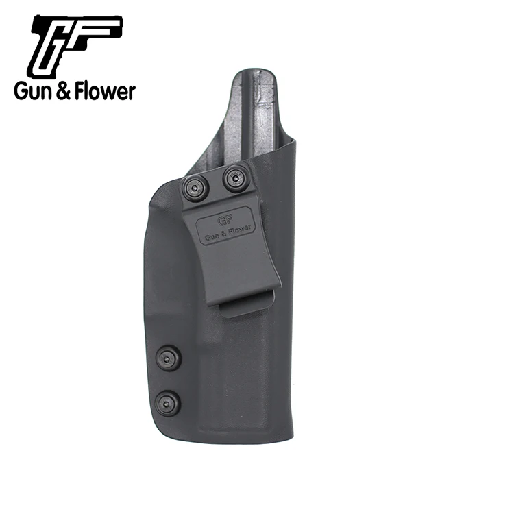 Пистолет и цветок IWB Kydex кобура скрывает переноски одинарный зажим кобура для пистолета Подходит Glock серии-черный, правая рука