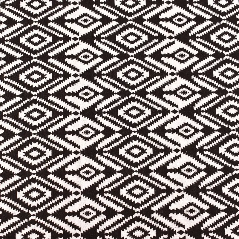 QUANFANG новая Трехцветная Геометрическая хлопковая льняная ткань для лоскутного