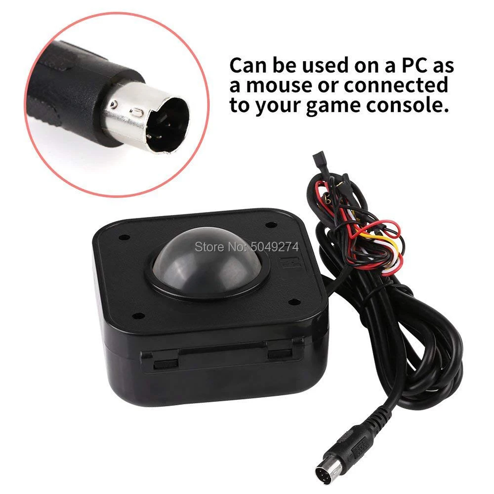Yinglucky Аркада 4 5 см Светодиодная подсветка jamma трекбол мышь PS / 2 PCB соединитель Jamma