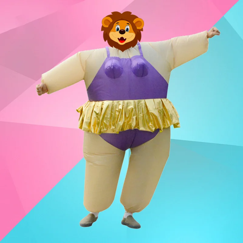 Костюм Балерины для мужчин и женщин диадема корона забавный надувной костюм