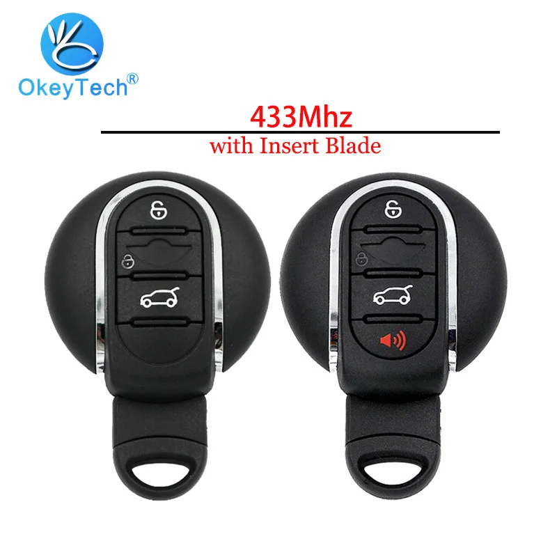 OkeyTech для BMW Mini Cooper 2007 2008 2009 2014 4 кнопочный дистанционный ключ автомобильная смарт