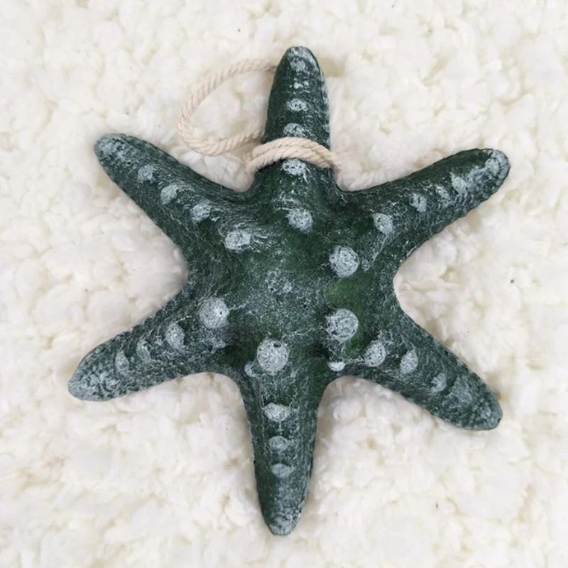 

4PCS Marine Style Resin Starfish Hexagonal Simulation Starfish Home Fish Tank Decoration
