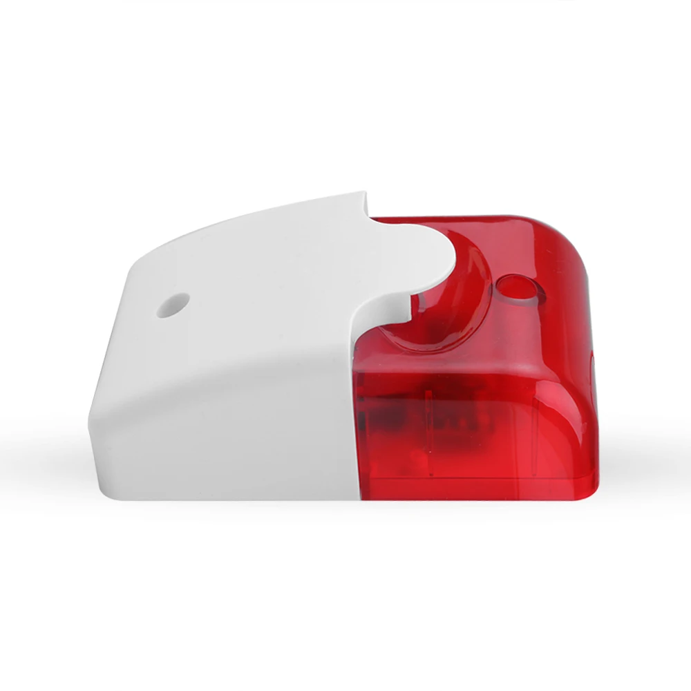 12V Мини проводной мигает светильник стробовая сирена Беспроводной сигнализации