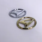 6,4 см * 4,4 см Daihatsu Золотой хром Автомобильный руль передний задний значок эмблема наклейка для Sirion PICO MATERIA COPEN Esse Altis