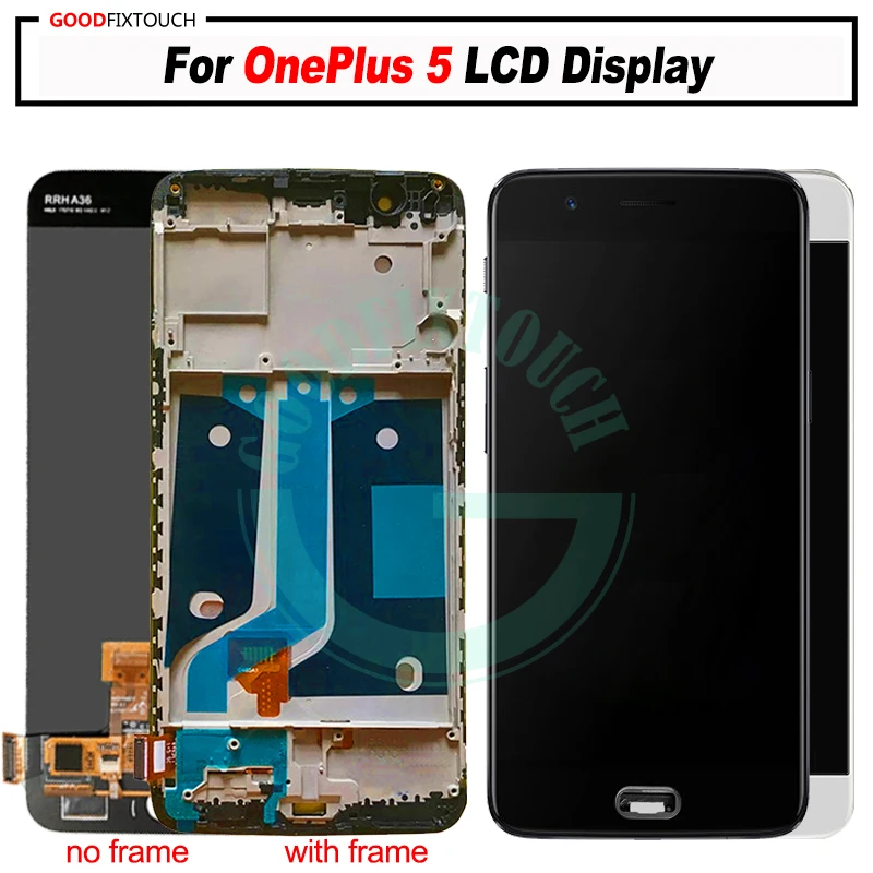 Для Oneplus 5 ЖК дисплей Дисплей + кодирующий преобразователь сенсорного экрана в