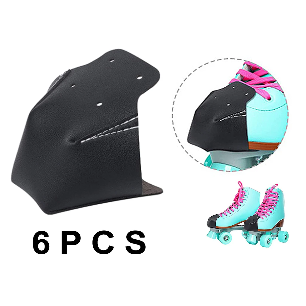 

6Pcs PU Shoes Toe Guard Protectors for Quad Roller Skate Against