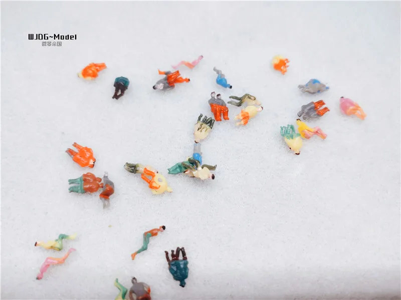 100 шт. 1/150 все пассажиры сидят пропорциональная модель из АБС пластика миниатюрного ландшафта архитектурного проектирования поезда.