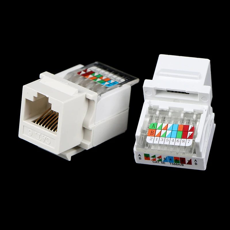 

1x гнездовой соединитель RJ45 Cat6 UTP, сетевой модуль, бесплатный инструмент, сетевой соединитель