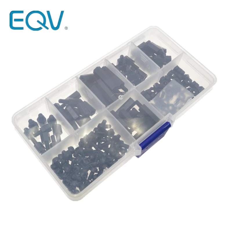 M3 нейлон черный шестигранный M F Распорки/Винты/гайки Ассорти комплект