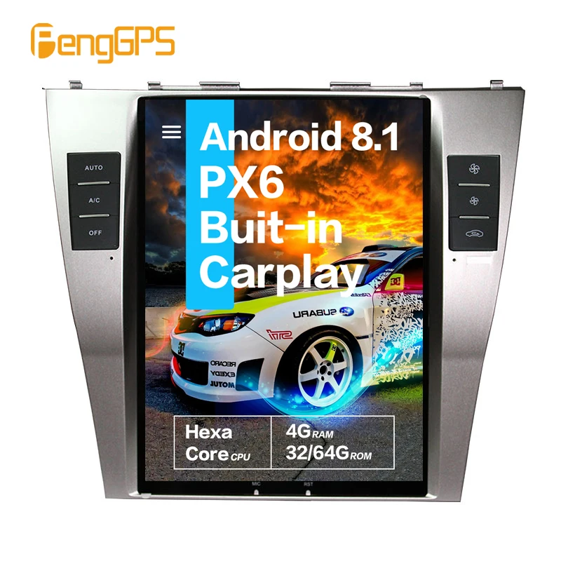 Автомобильный мультимедийный плеер для Toyota Camry 2007 2011 стерео аудио радио Android px6 tesla