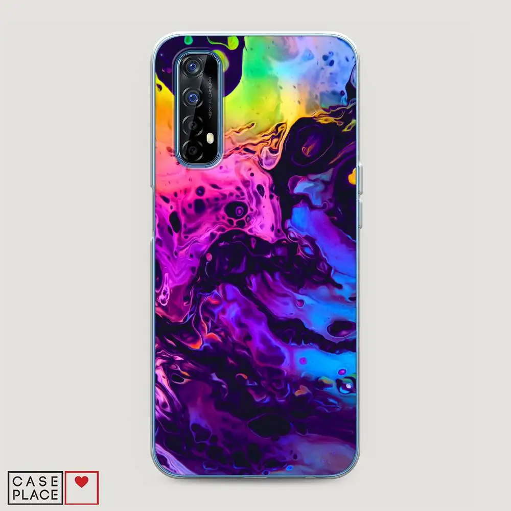 Чехол Силиконовый для Realme 7 ACID fluid защитная накладка бампер тонкая мягкая из