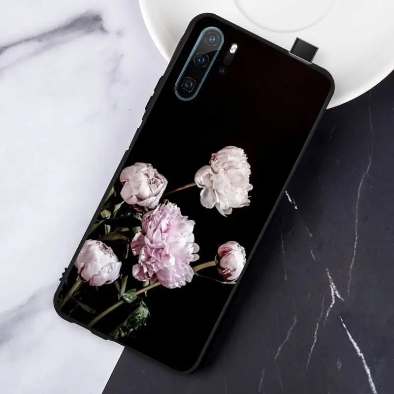 

Flower Pink Peonies Peony high quality Phone Case funda For Huawei honor Mate P 10 20 30 40 Pro 10i 9 10 20 8 x Lite
