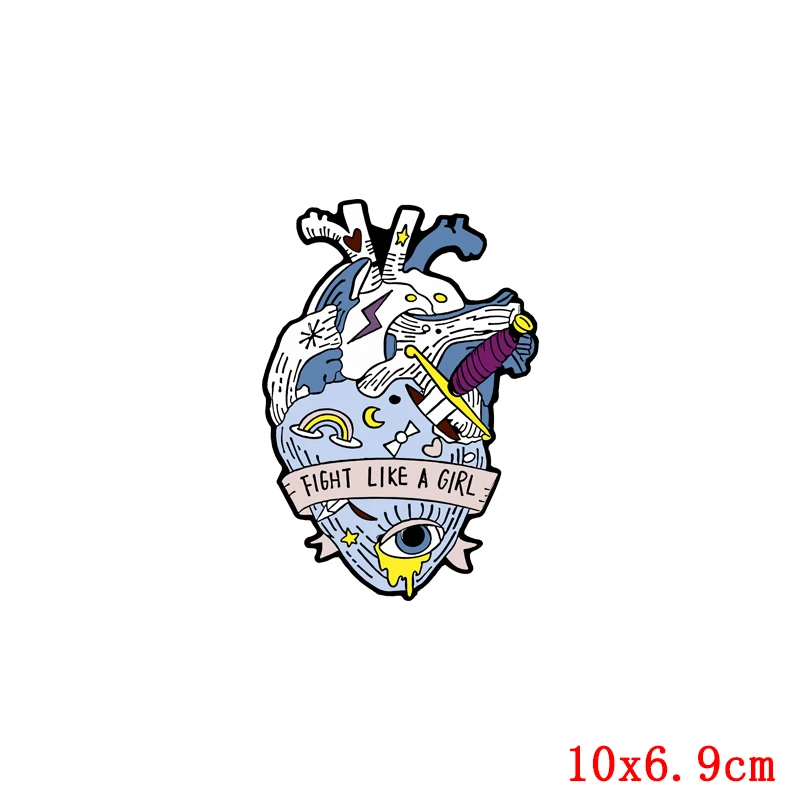 Термонаклейки на одежду с изображением сердца Ван Гога самодельные