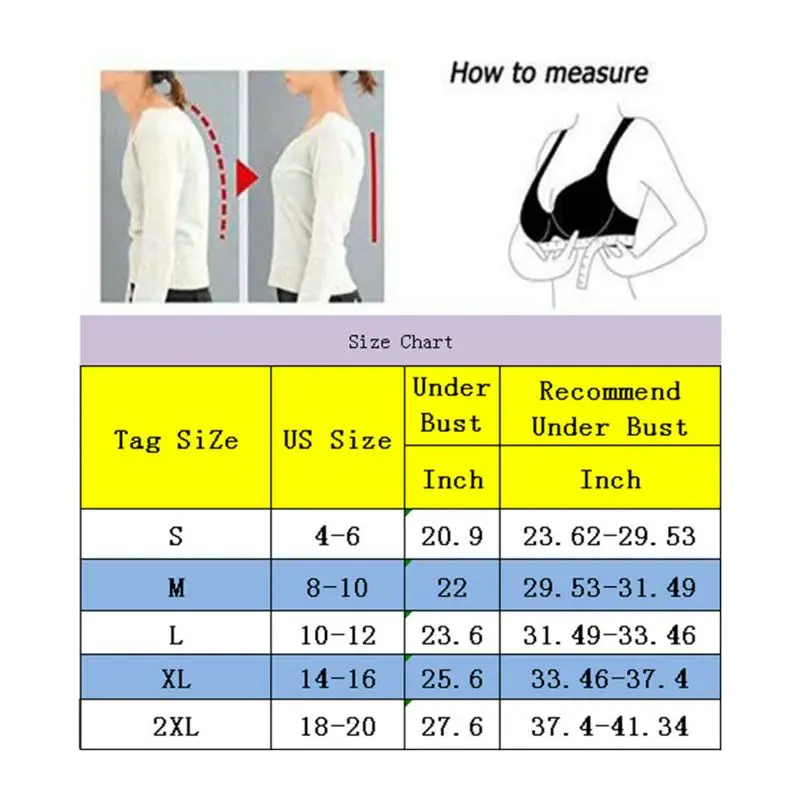 Регулируемый Женский нагрудный бандаж для плеч и спины Корректор осанки