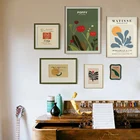 Модная винтажная абстрактная Настенная картина с растениями на холсте постер и печать картины для гостиной интерьерное украшение для дома