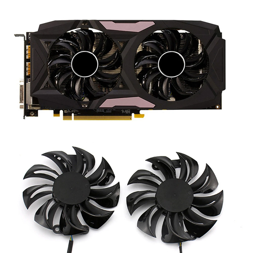 Сменный вентилятор для видеокарты охлаждения Dataland PowerColor RX480 RX470 470D 580 |