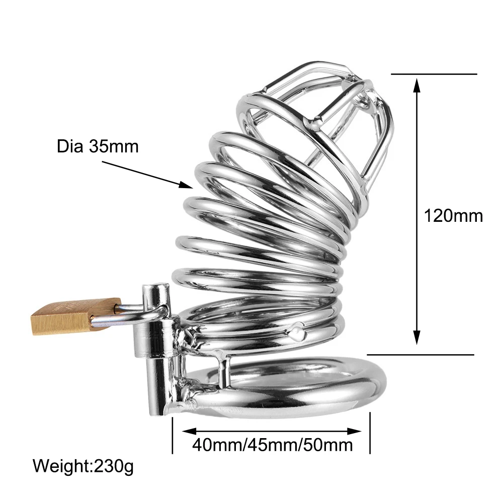 Мужской пенис замок из нержавеющей стали клетка для пениса Chasity Эротическое