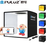 puluz photo studio light box with 12 colors background mini tabletop lightbox photography soft box shooting box tent ring light