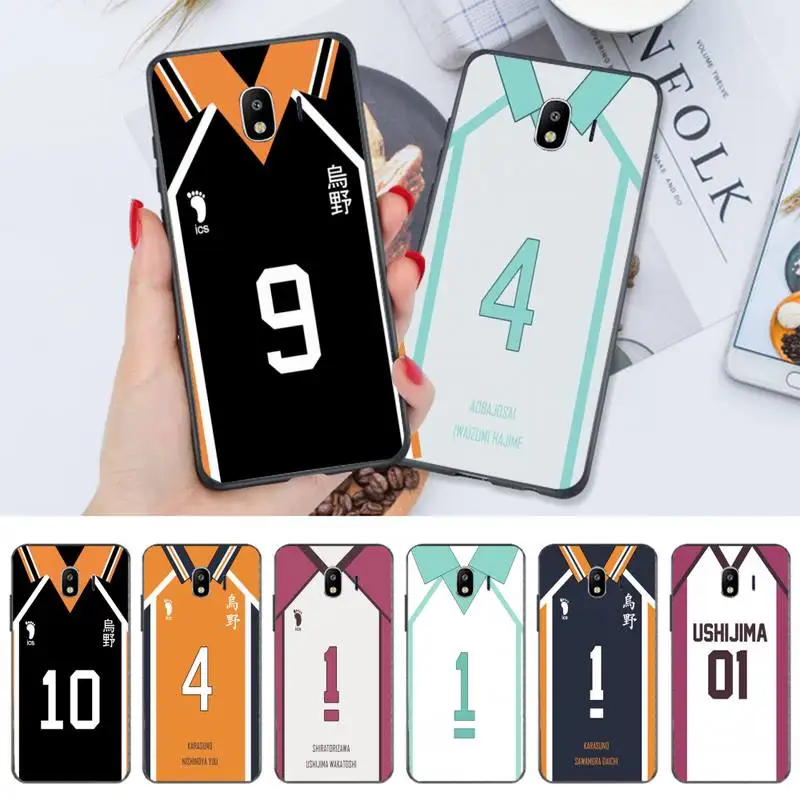 

HAIKYUU Custom Jersey Bling Cute Phone Case For Samsung S6 S7 Edge S8 S9 S10E S20 S21 S30 Plus ULTRA Fundas Coque